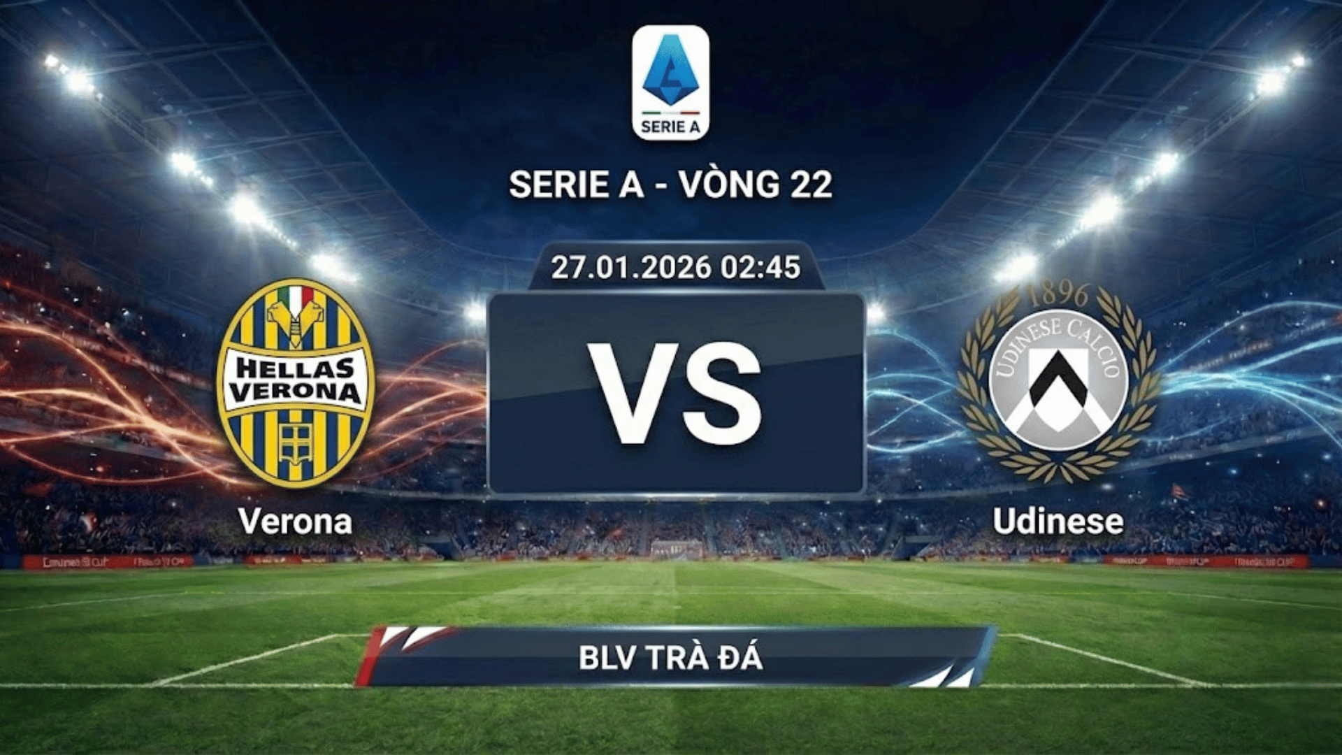 Xem Lại Full Match Verona vs Udinese | 27.01.2026 | Serie A | BLV Trà Đá