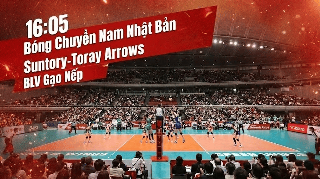 Xem Lại FULL Bóng Chuyền Nam Nhật Bản: Suntory Sunbirds vs Toray Arrows | BLV Gạo Nếp