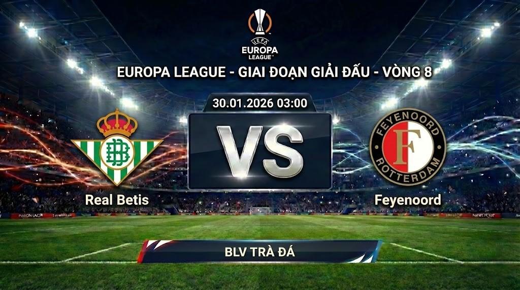 Xem Lại Full Match Betis vs Feyenoord | 30.01.2026 | Europa League | BLV Trà Đá