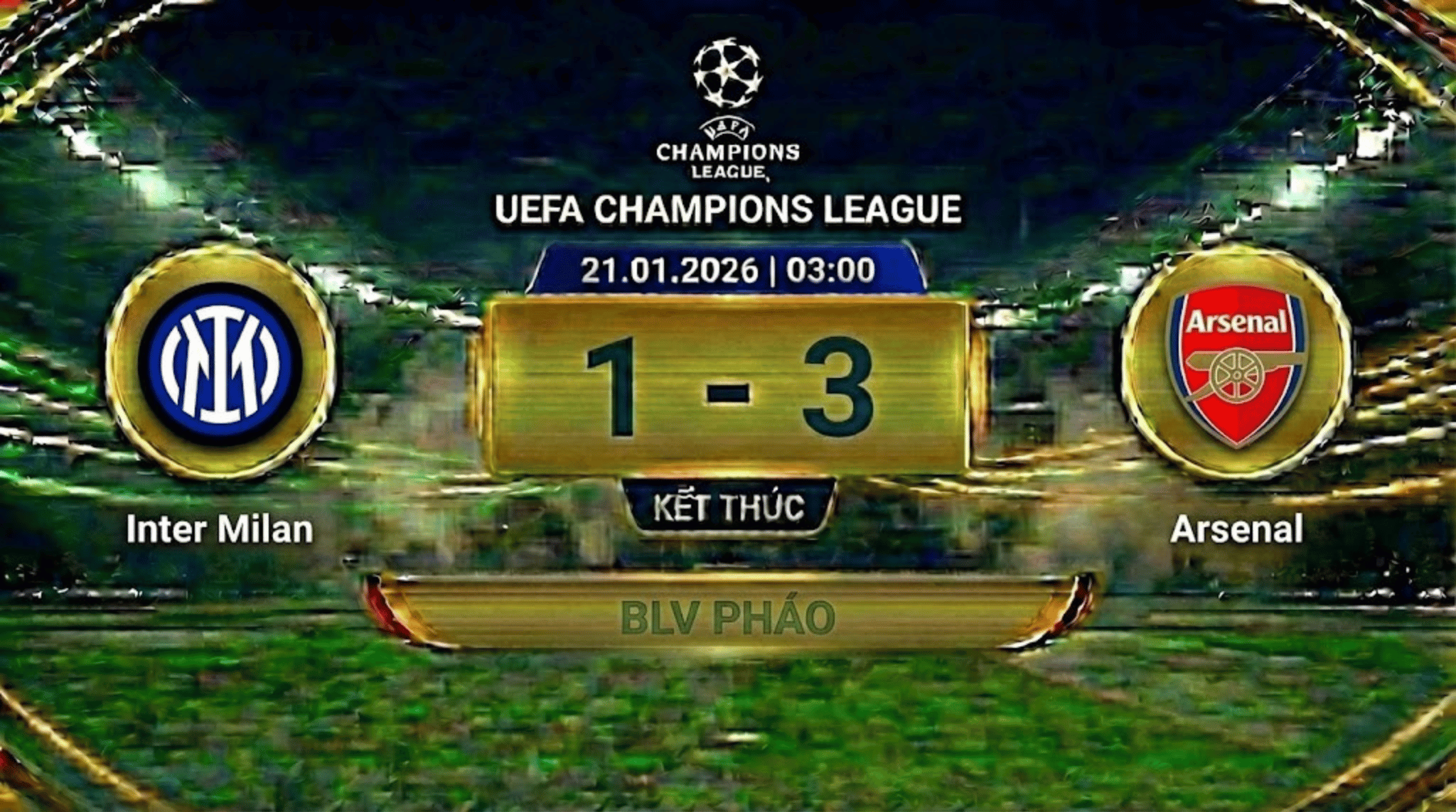 Xem lại FULL Champions League: Inter Milan vs Arsenal | BLV Pháo