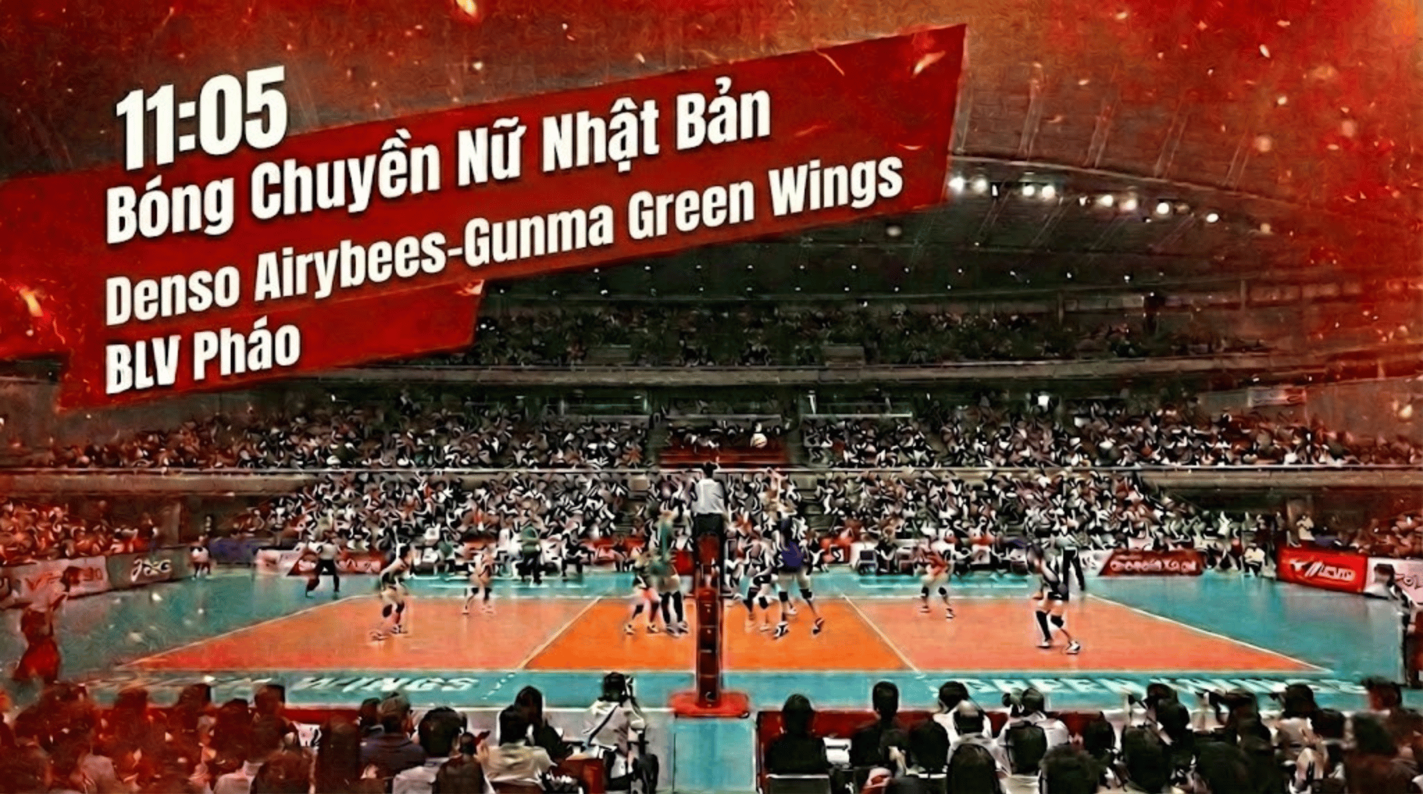 Xem Lại FULL Bóng Chuyền Nữ Nhật Bản: Denso Airybees Nữ vs Gunma Green Wings Nữ | BLV Pháo