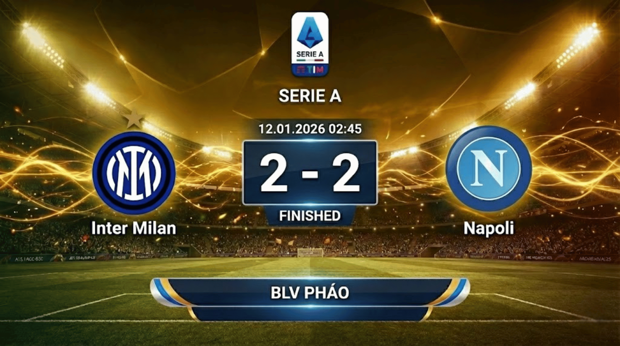 Xem lại FULL trận Inter Milan vs Napoli | Vòng 20 Serie A | BLV Pháo