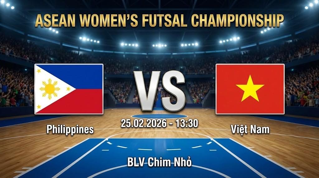 Xem Lại Full Match Philippnes vs Việt Nam | 25.02.2026 | ASEAN Women's Futsal Championship | BLV Chim Nhỏ