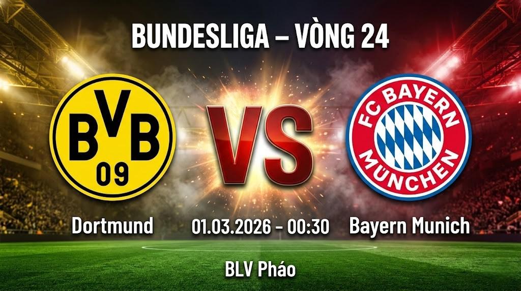Xem Lại Full Match Dortmund vs Bayern Munich | 01.03.2026 | Bundesliga | BLV Pháo