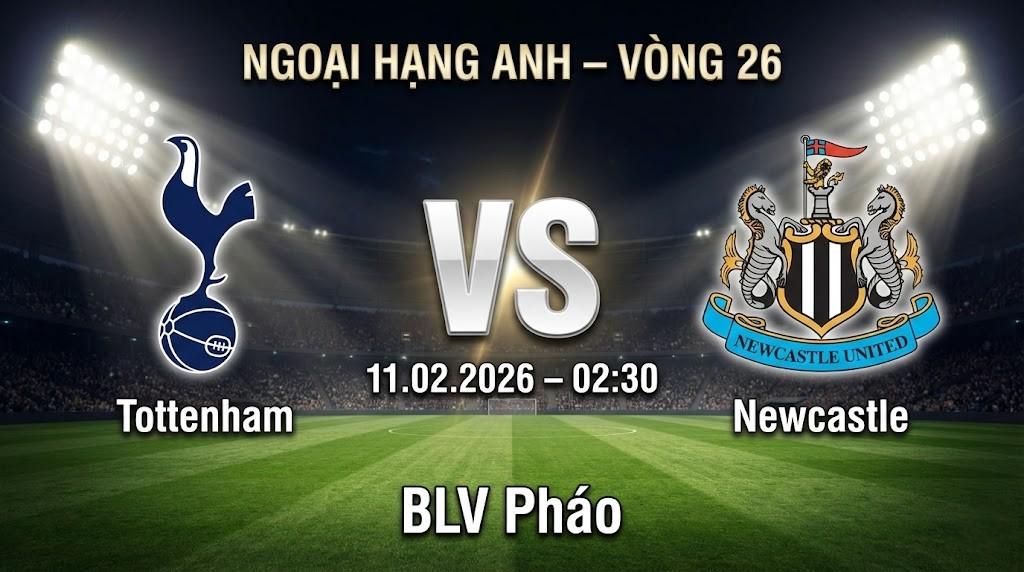 Xem Lại Full Match Tottenham vs Newcastle | 11.02.2026 | Ngoại hạng Anh | BLV Pháo