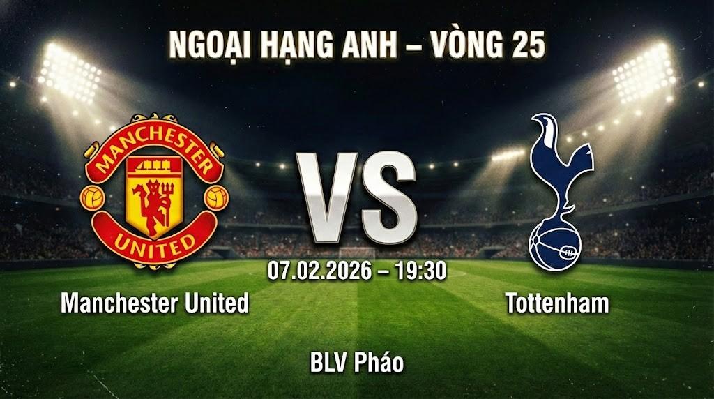 Xem Lại Full Match Manchester United vs Tottenham | 07.02.2026 | Ngoại hạng Anh | BLV Pháo