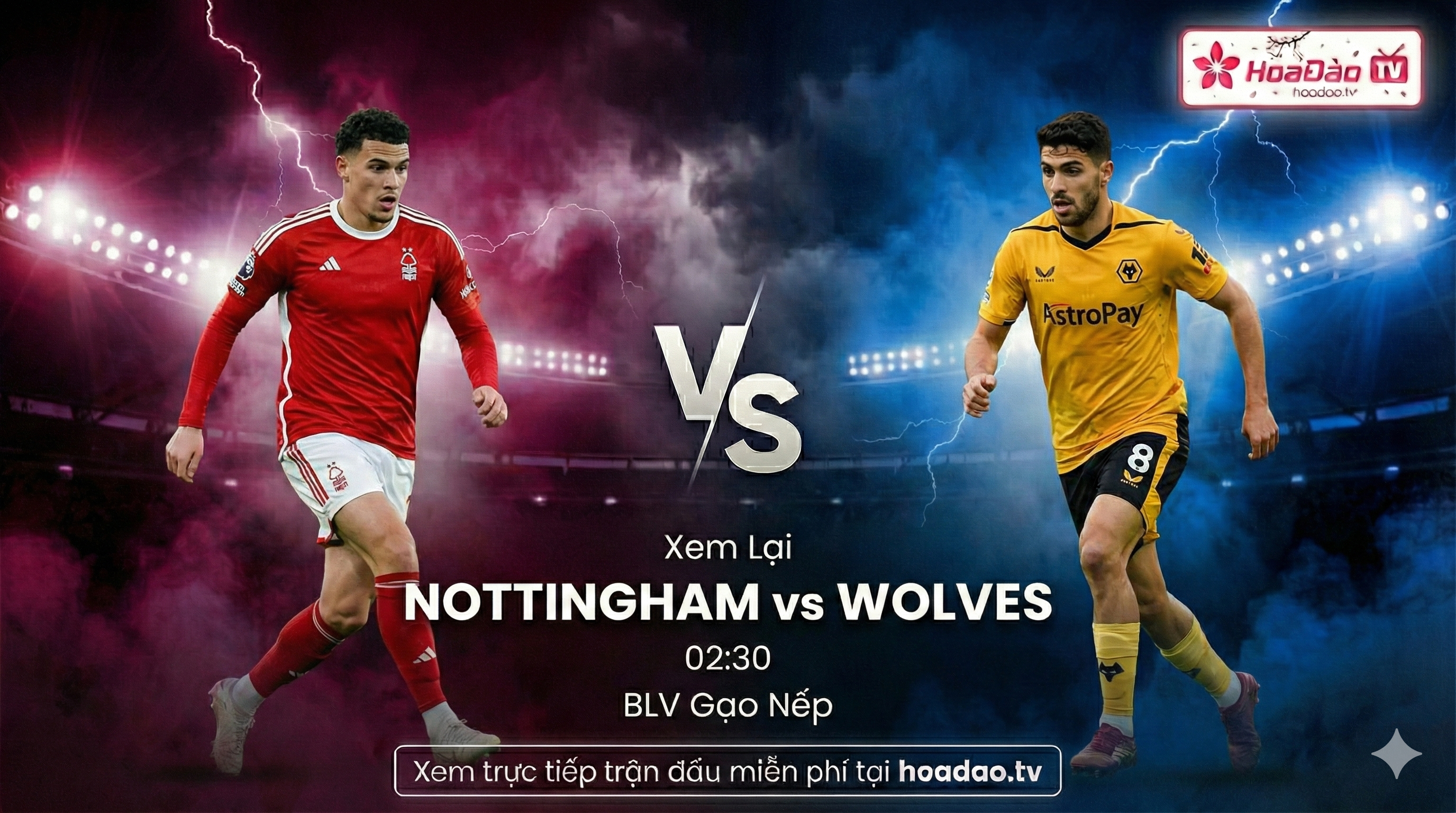 Xem Lại Nottingham vs Wolves 02:30 | BLV Gạo Nếp