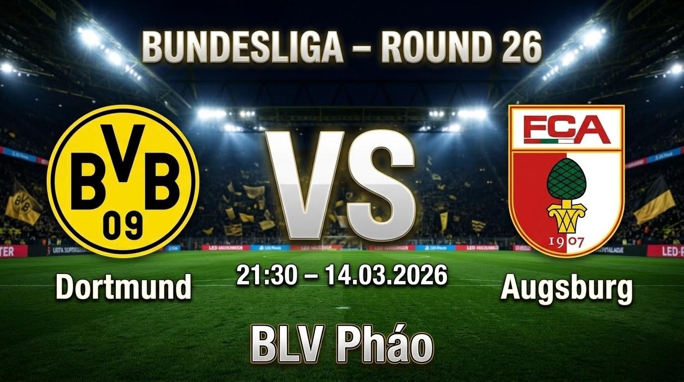 Xem Lại Full Match Dortmund vs Augsburg | 14.03.2026 | La Liga | BLV Pháo