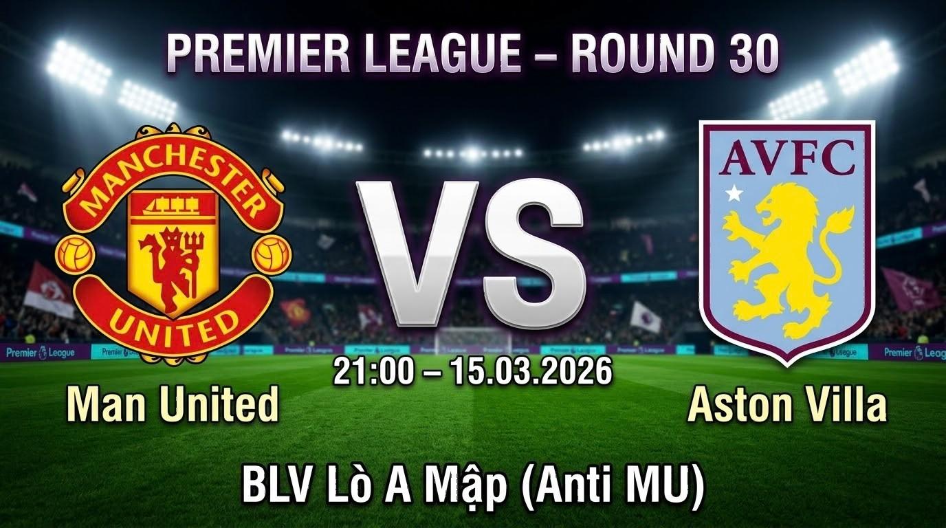 Xem Lại Full Match Manchester Utd vs Aston Villa | 15.03.2026 | Ngoại hạng Anh | BLV Lò A Mập ( Anti MU)