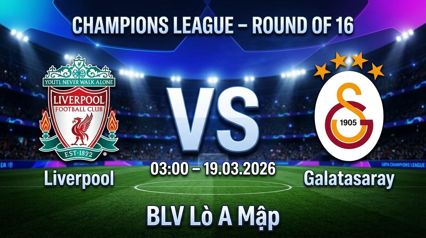 Xem Lại Full Match Liverpool vs Galatasaray | 19.03.2026 | Champions League | BLV Lò A Mập