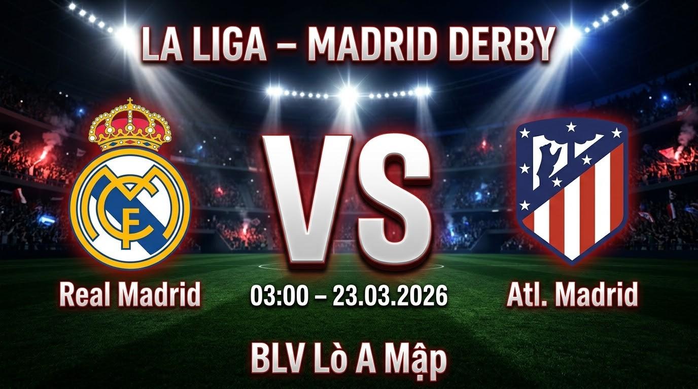 Xem Lại Full Match Real Madrid vs Atl. Madrid | 23.03.2026 | La Liga | BLV Lò A Mập
