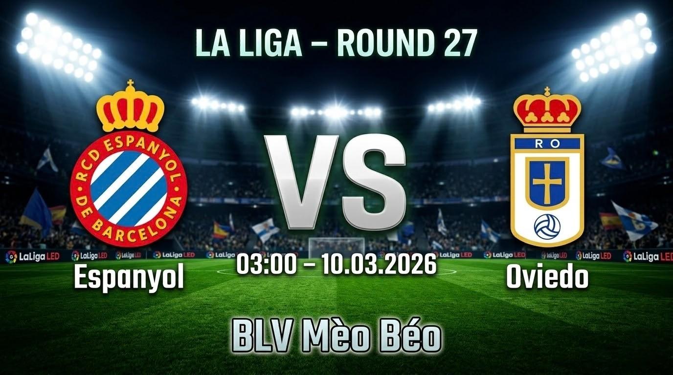 Xem Lại Full Match Espanyol vs Oviedo | 10.03.2026 | La Liga | BLV Mèo Béo