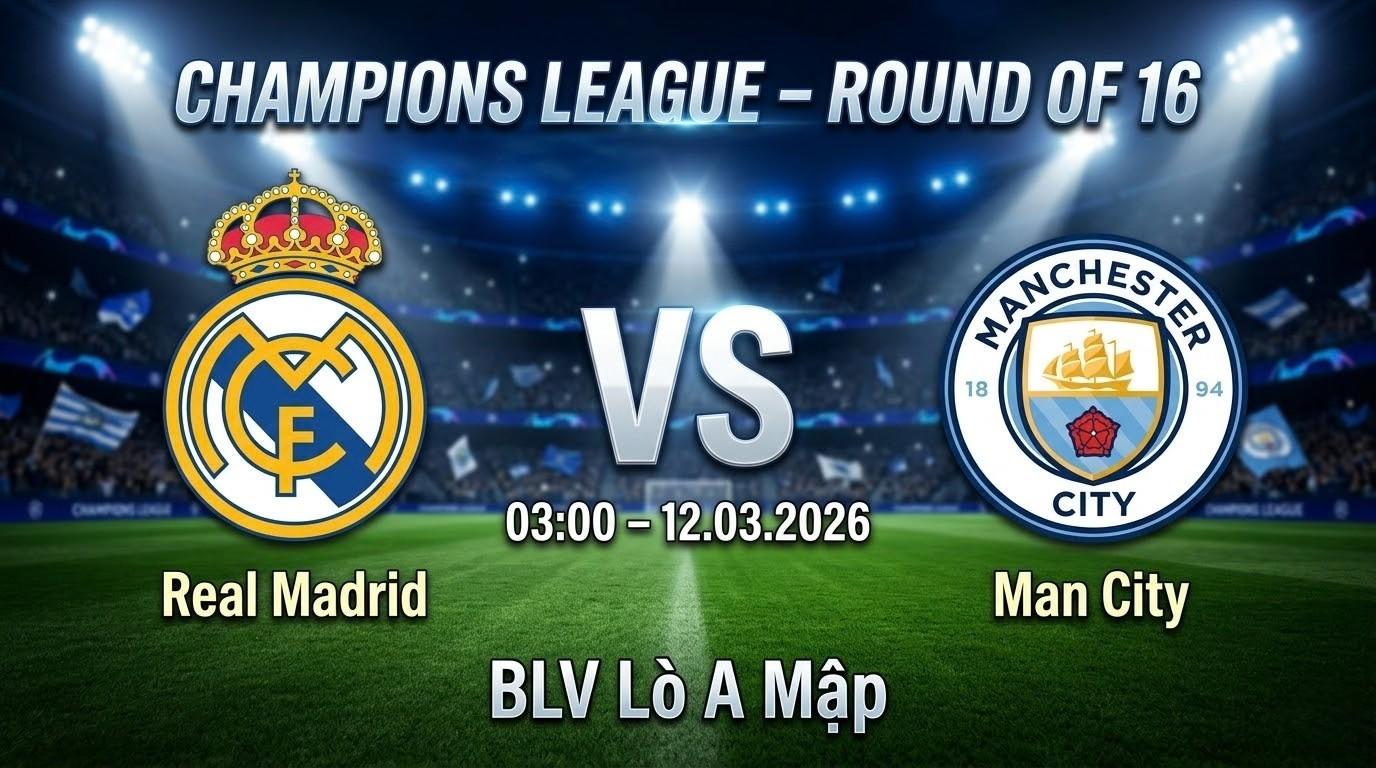 Xem Lại Full Match Real Madrid vs Manchester City | 12.03.2026 | Champions League | BLV Lò A Mập