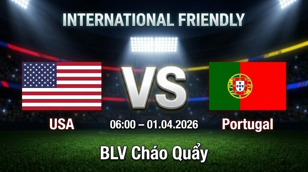 Xem Lại Full Match Mỹ vs Bồ Đào Nha | 01.04.2026 | Giao hữu Quốc tế | BLV Cháo Quẩy