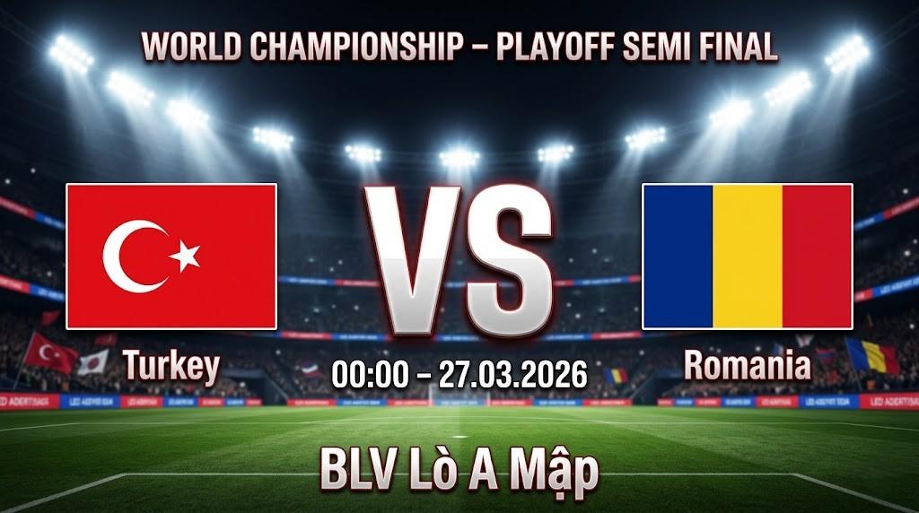 Xem Lại Full Match Thổ Nhĩ Kỳ vs Romania | 27.03.2026 | Vòng loại World Cup | BLV Lò A Mập