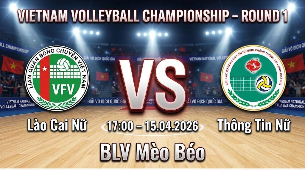 Xem Lại Full Match Lào Cai Nữ vs Thông Tin Nữ | 15.04.2026 | VĐQG | BLV Mèo Béo