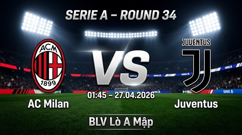 Xem Lại Full Match AC Milan vs Juventus | 27.04.2026 | Serie A | BLV Lò A Mập