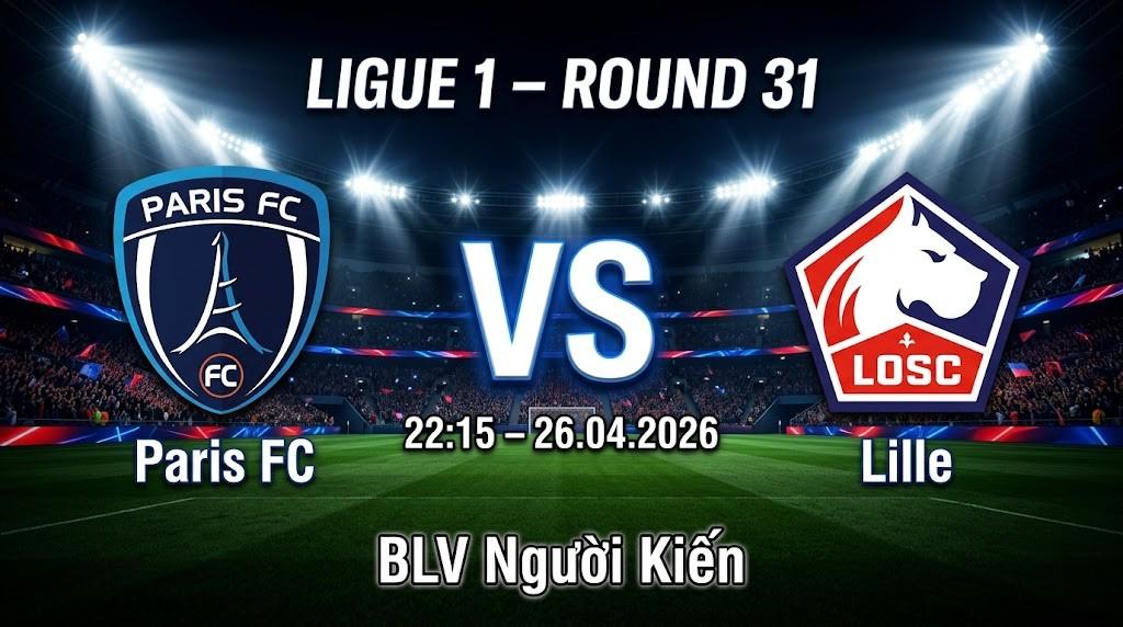 Xem Lại Full Match Paris FC vs Lille | 26.04.2026 | Ligue 1 | BLV Người Kiến