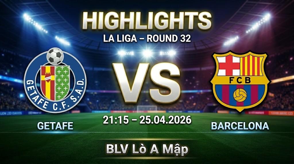 Highlights Getafe vs Barcelona | 25.04.2026 | LaLiga | BLV Lò A Mập