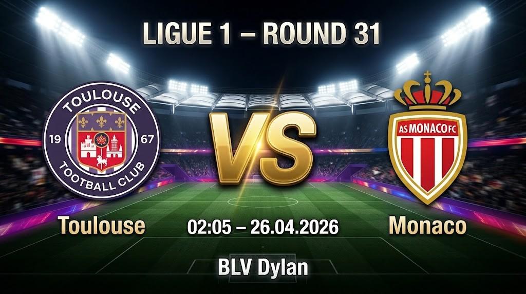 Xem Lại Full Match Toulouse vs Monaco | 26.04.2026 | Ligue 1 | BLV Dylan 