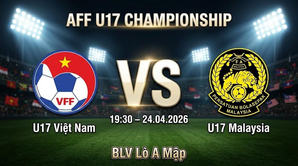 Xem Lại Full Match U17 Việt Nam vs U17 Malaysia | 24.04.2026 | U17 ĐNA | BLV Lò A Mập