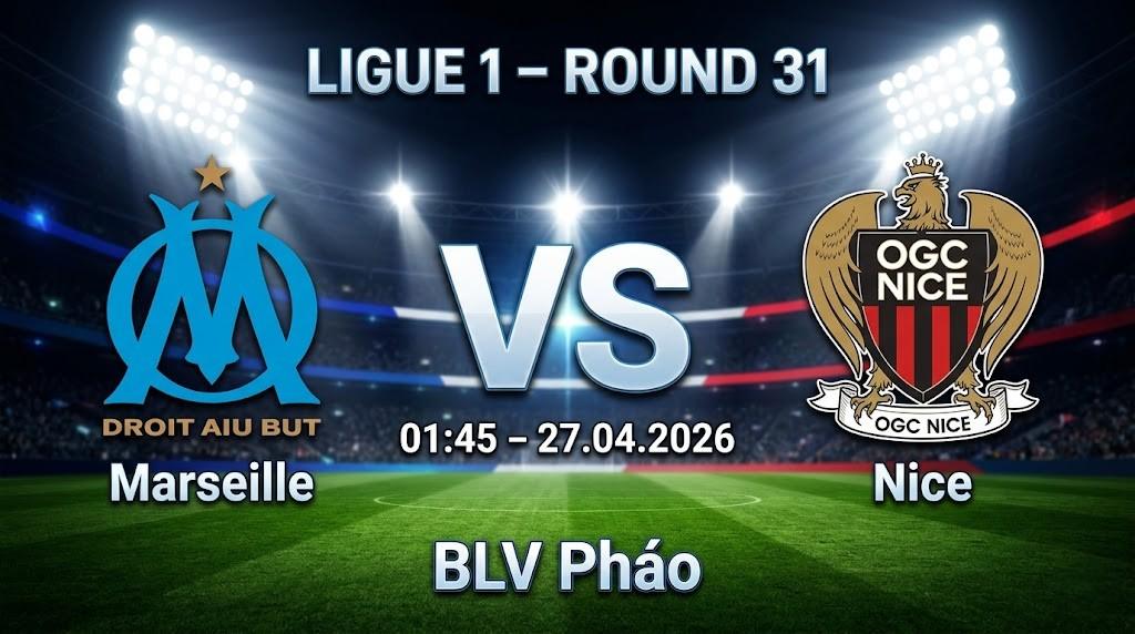 Xem Lại Full Match Marseille vs Nice | 27.04.2026 | Ligue 1 | BLV Pháo