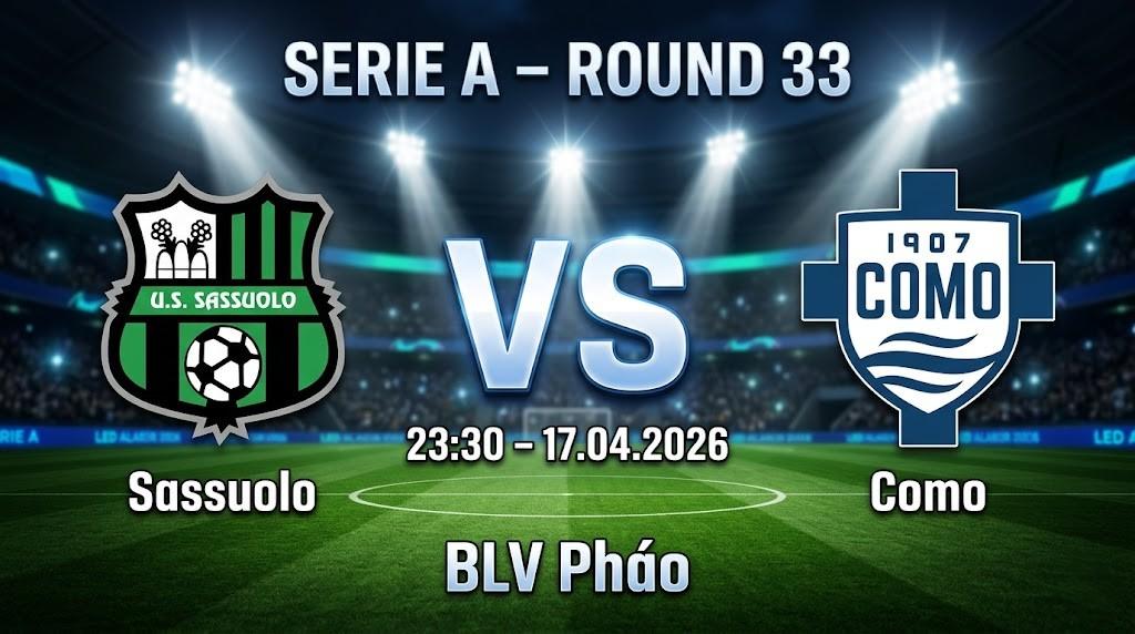 Xem Lại Full Match Sassuolo vs Como | 17.04.2026 | Serie A | BLV Pháo