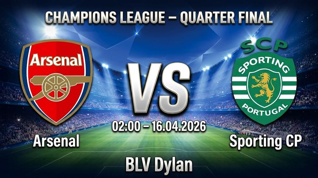 Xem Lại Full Match Arsenal vs Sporting CP | 16.04.2026 | Champions League | BLV Dylan
