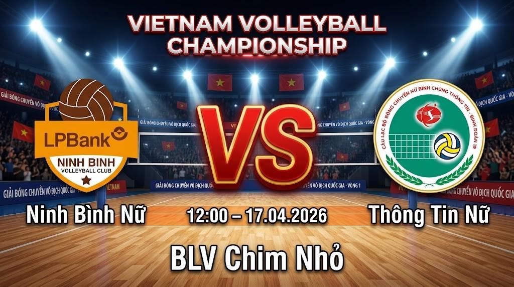 Xem Lại Full Match Ninh Bình Nữ vs Thông Tin Nữ | 17.04.2026 | VĐQG | BLV Chim Nhỏ