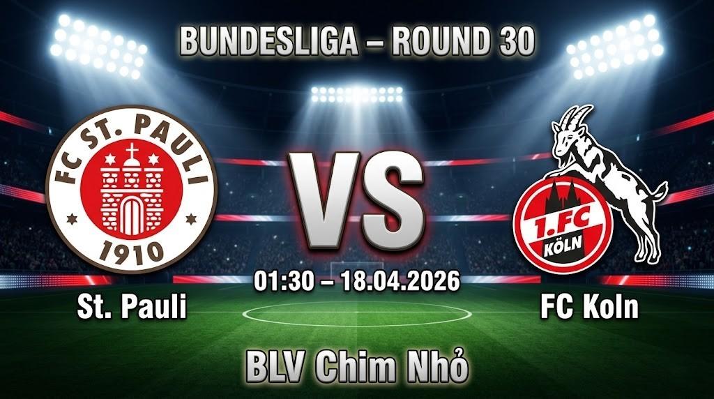 Xem Lại Full Match St. Pauli vs FC Koln | 18.04.2026 | Bundesliga  | BLV Chim Nhỏ