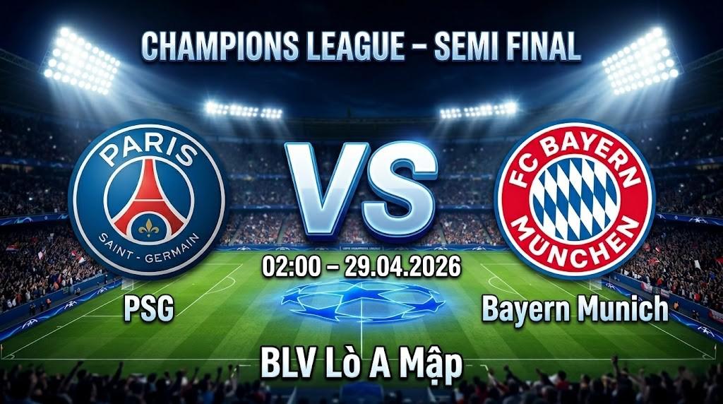 Xem Lại Full Match PSG vs Bayern Munich | 29.04.2026 | Champions League | BLV Lò A Mập