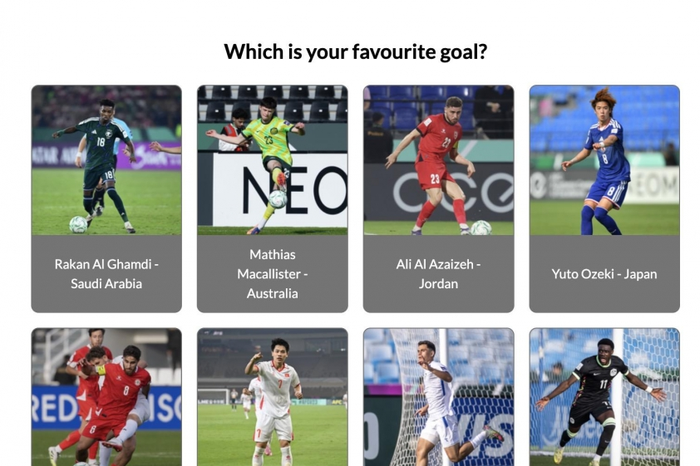 Bàn thắng của Đình Bắc vào lưới U23 Saudi Arabia lọt top đề cử bàn thắng đẹp nhất vòng bảng