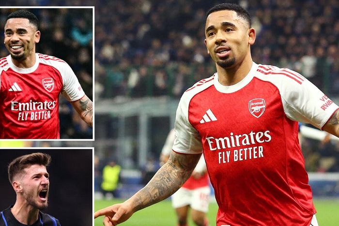 Gabriel Jesus lập cú đúp, Arsenal thổi bay Inter Milan