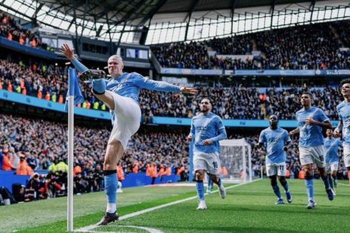 Haaland bùng nổ hat-trick, Man City vùi dập Liverpool ở tứ kết FA Cup