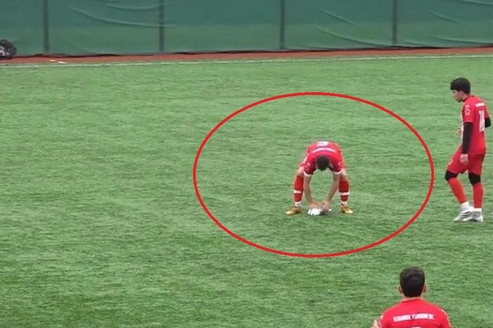 Khoảnh khắc cầu thủ cứu chim mòng biển gây sốt