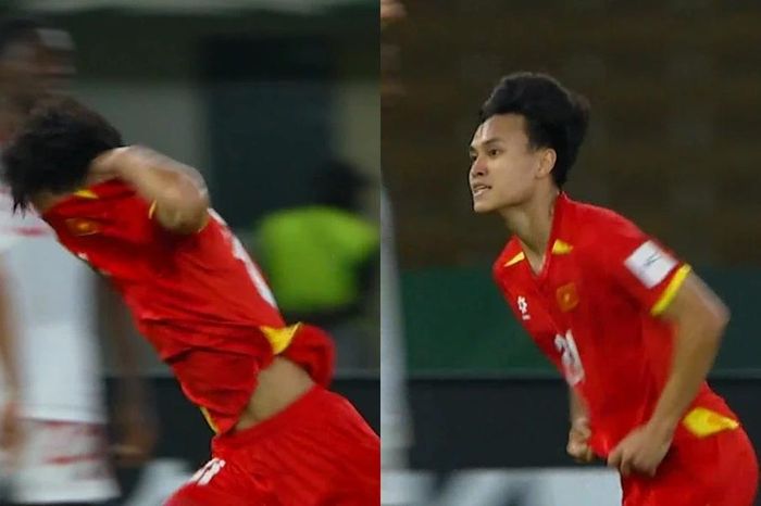 Khoảnh khắc 'phanh gấp' của Minh Phúc: Suýt cởi áo ăn mừng, Khuất Văn Khang kèm sát