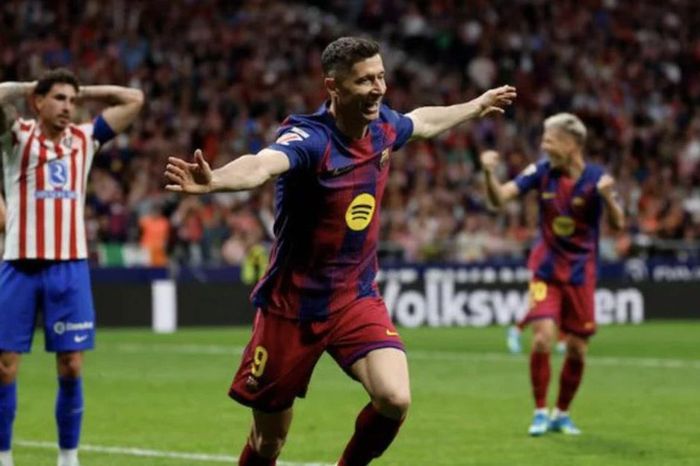 Lewandowski ghi bàn, Barca ngược dòng thắng Atletico Madrid