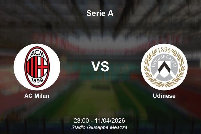 Nhận định AC Milan vs Udinese - Cuộc chiến giữ vững top 3 Serie A