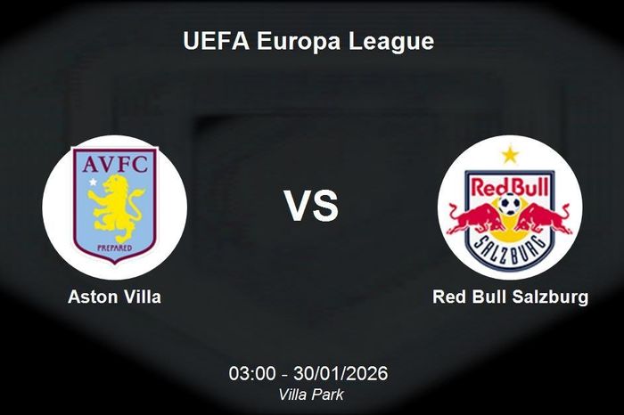 Nhận định Aston Villa vs Red Bull Salzburg - UEFA Europa League