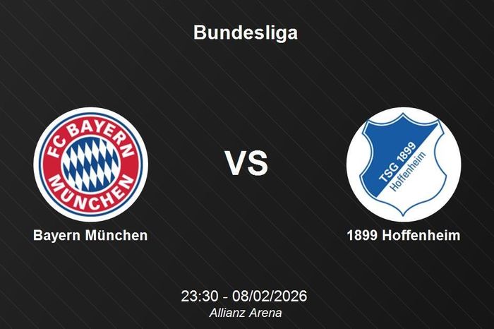 Nhận định Bayern München vs 1899 Hoffenheim - Đại chiến tại Allianz Arena