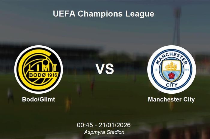 Nhận định Bodo/Glimt vs Manchester City - UEFA Champions League lúc 00h45 ngày 21/01