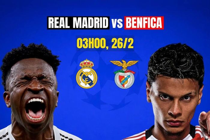 Nhận định bóng đá Real Madrid vs Benfica, 03h00 ngày 26/2: Cực nóng trên sân Santiago Bernabeu