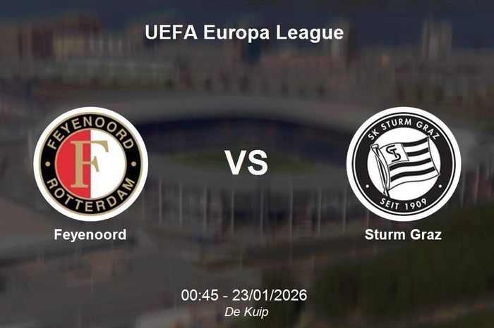 Nhận định Feyenoord vs Sturm Graz - UEFA Europa League