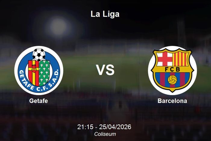 Nhận định Getafe vs Barcelona - La Liga: Thử thách tại Coliseum cho ngôi đầu bảng