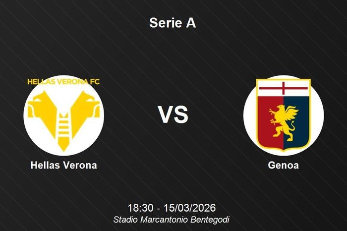 Nhận định Hellas Verona vs Genoa - Serie A: Cuộc chiến sinh tồn tại Marcantonio Bentegodi