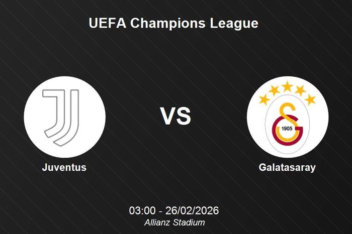 Nhận định Juventus vs Galatasaray - UEFA Champions League: Thử thách tại Allianz Stadium