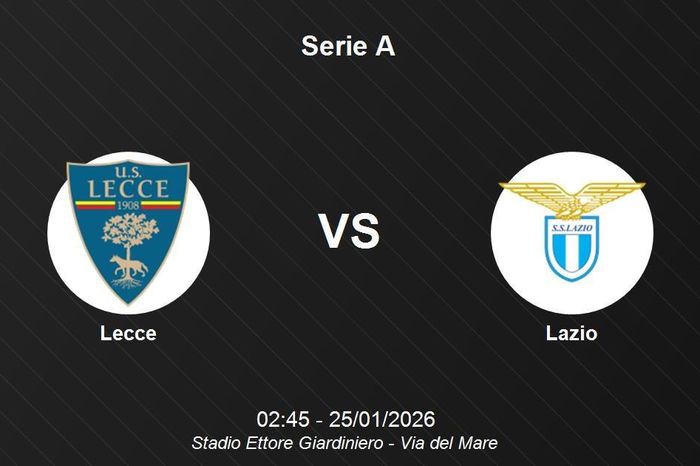 Nhận định Lecce vs Lazio - Serie A: Thử thách cho chủ nhà tại Ettore Giardiniero