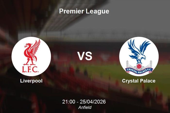 Nhận định Liverpool vs Crystal Palace - Premier League: Thử thách lớn tại Anfield