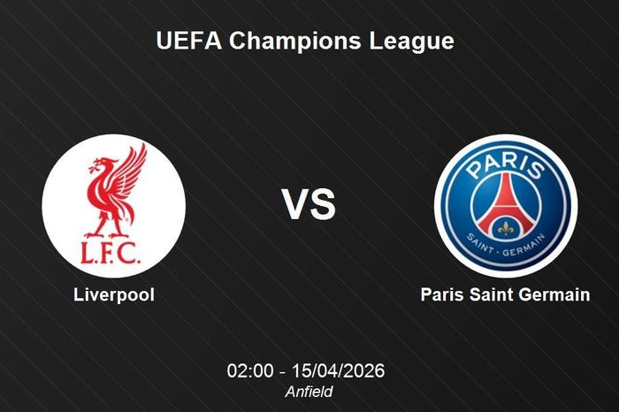 Nhận định Liverpool vs Paris Saint Germain - UEFA Champions League: Thách thức tại Anfield