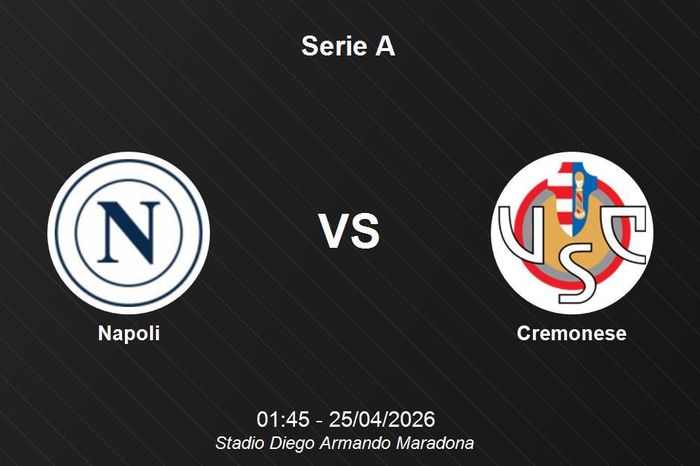 Nhận định Napoli vs Cremonese - Serie A: Sức mạnh tại Stadio Diego Armando Maradona